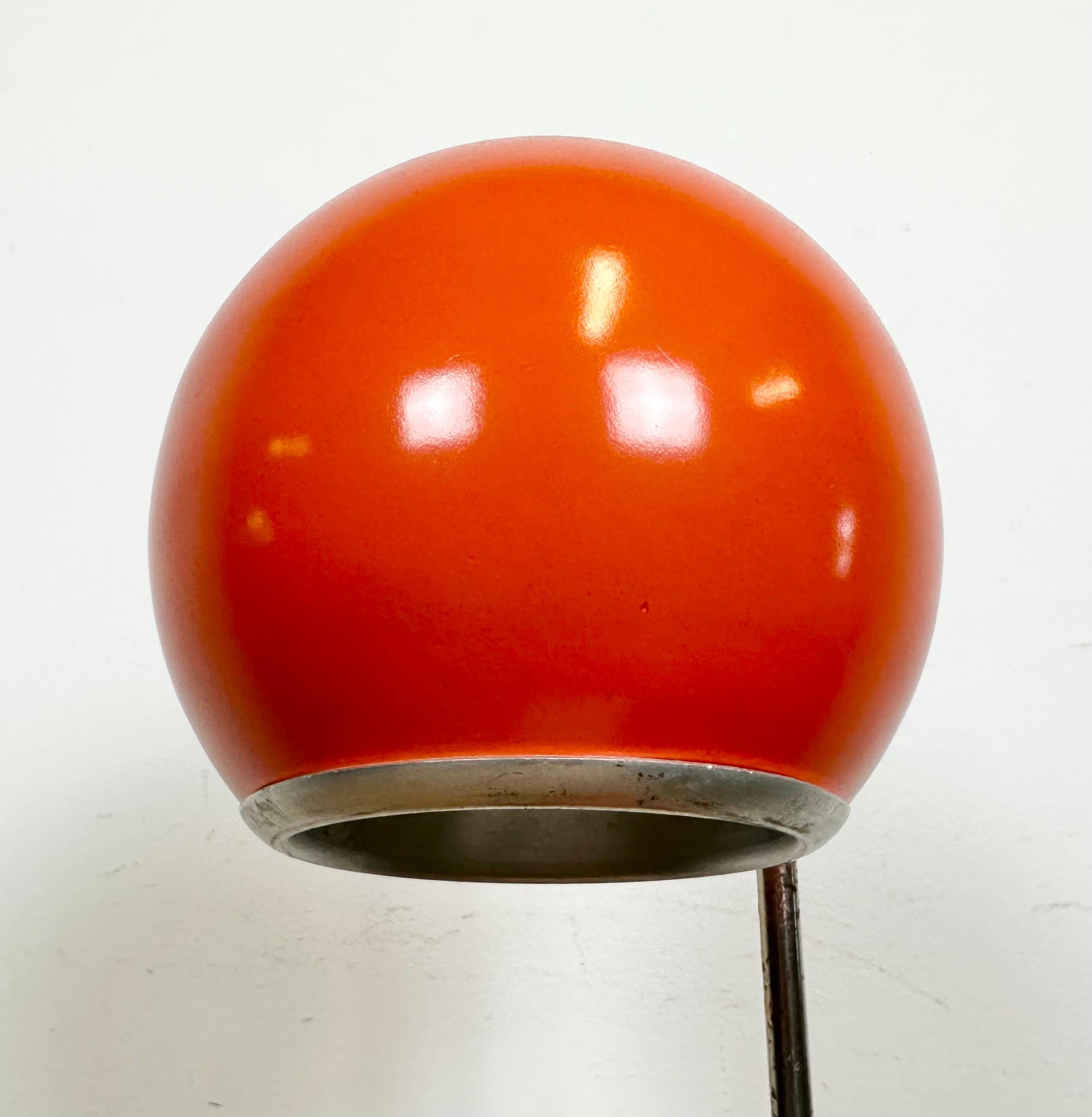 Vintage Orange Hungarian Table Lamp from Elektrofem, 1970s In Good Condition For Sale In Kojetice, CZ