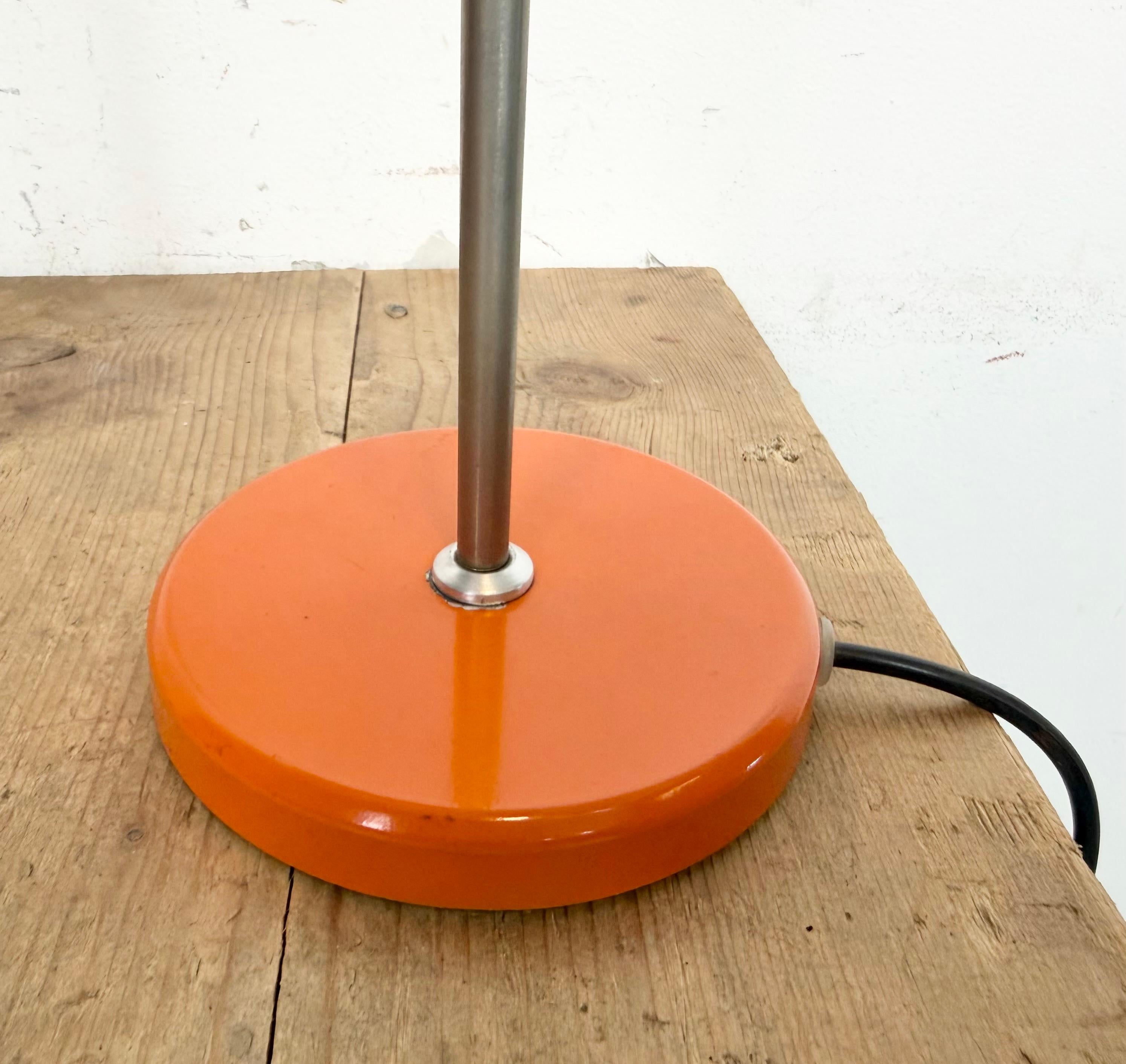 Late 20th Century Vintage Orange Hungarian Table Lamp from Elektrofem, 1970s For Sale