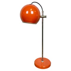 Lampe de bureau hongroise orange vintage Elektrofem, années 1970
