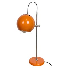 Vintage Orange Hungarian Table Lamp from Elektrofem, 1970s