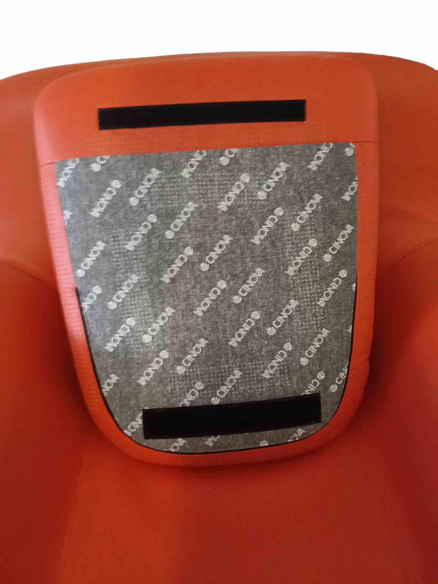 Sillón vintage de cuero naranja de Cinova, años 80 en Bueno estado para la venta en Roma, IT