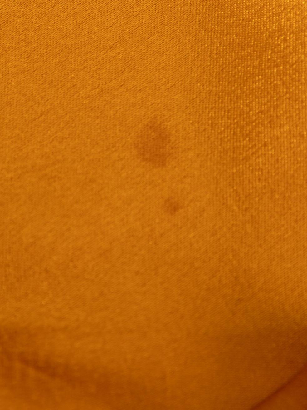 Saint Laurent Vintage Orange Long Sleeves Wrap Blouse Size M For Sale 1