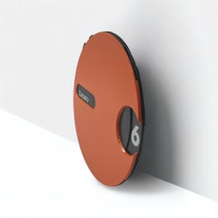 Vintage Orange Perpetual Wall Calendar - Italian Space Age Design, 1970s