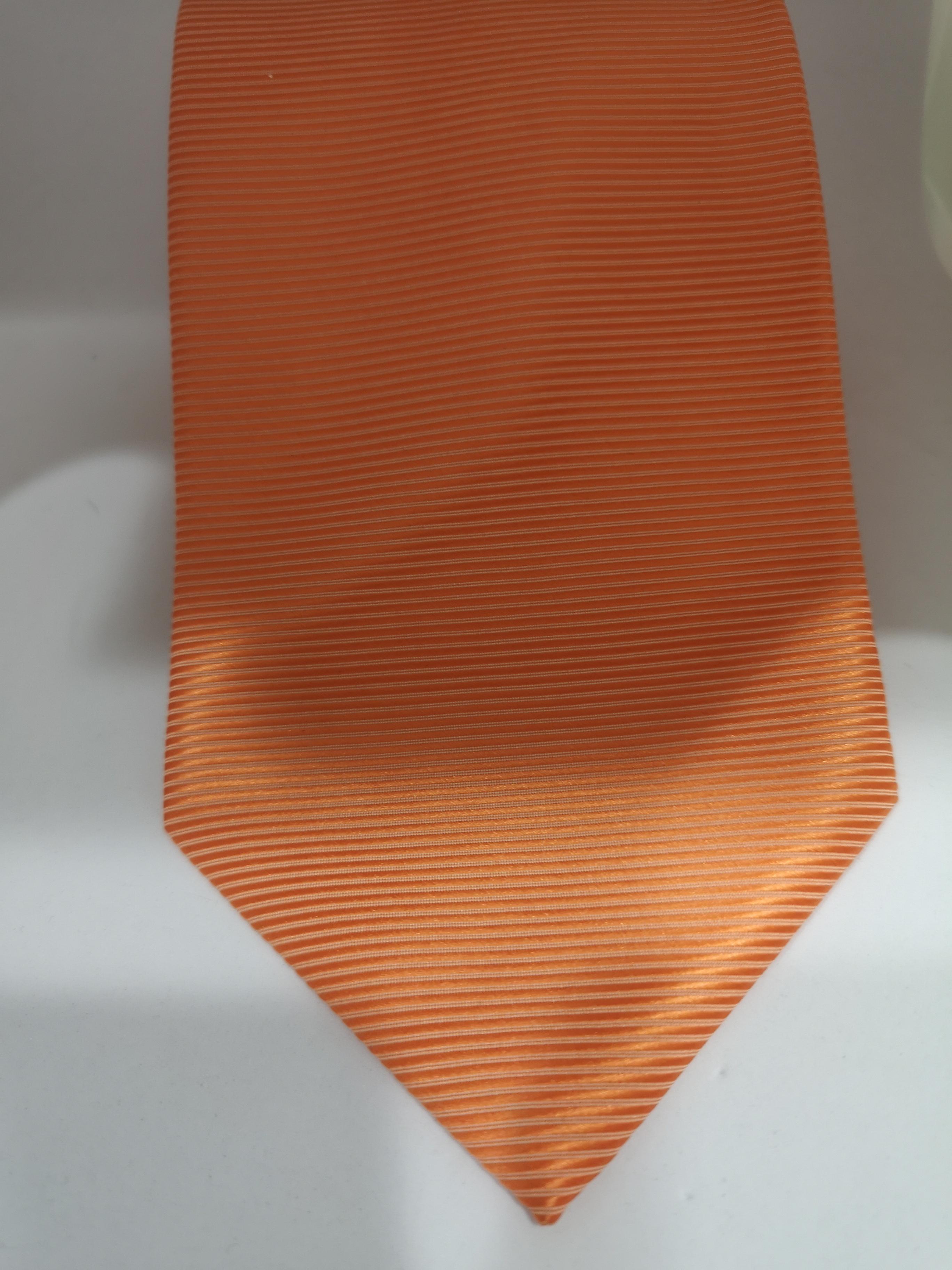 Orange Vintage orange silk tie