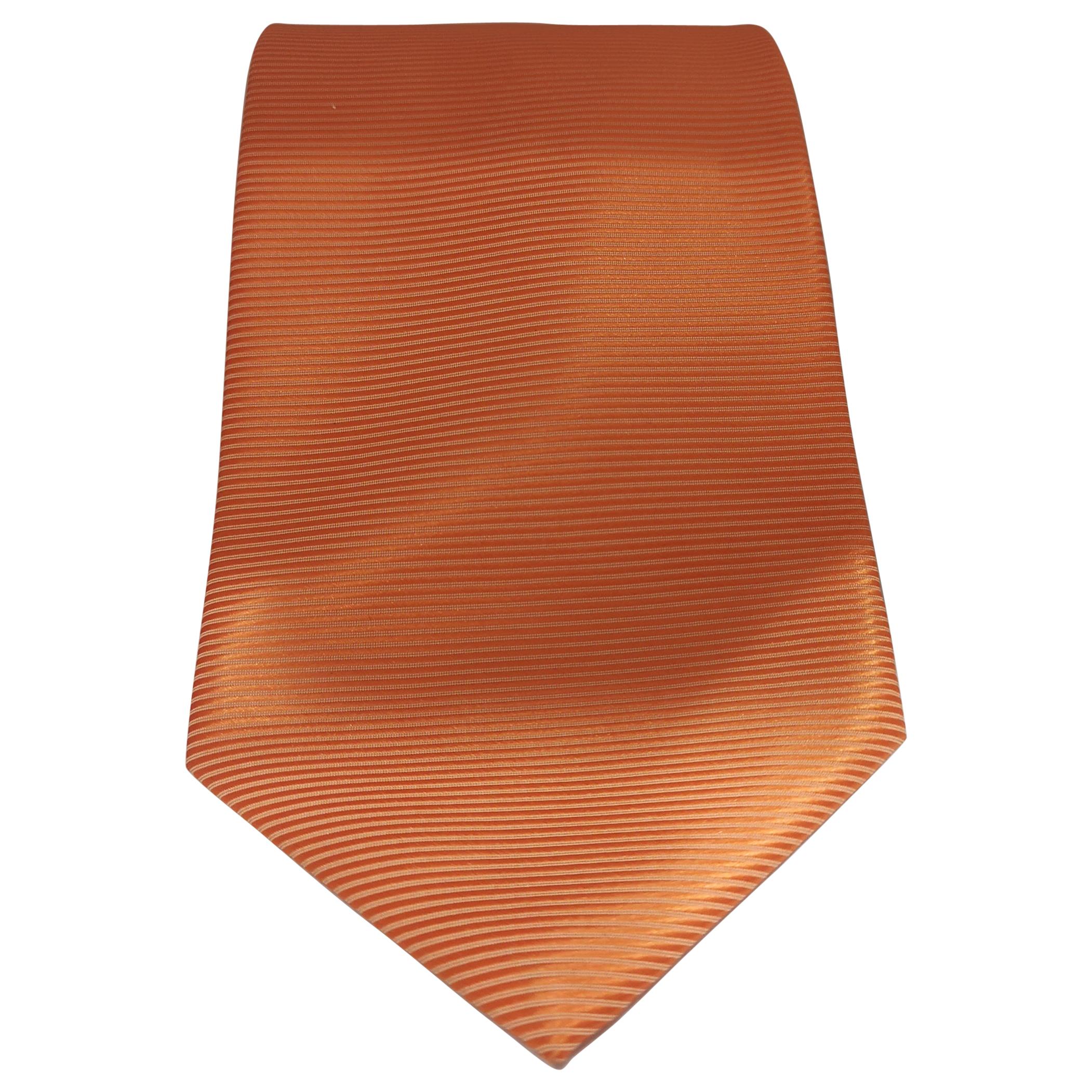Vintage orange silk tie