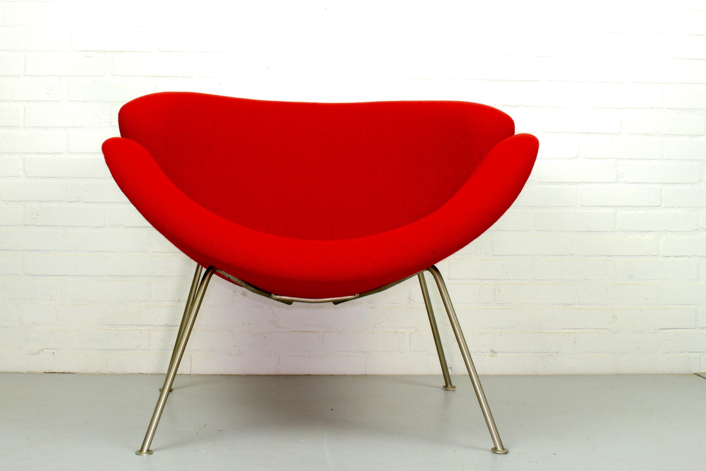 Mid-Century Modern Vintage Orange Slice Fauteuil Lounge Chair by Pierre Paulin for Artifort