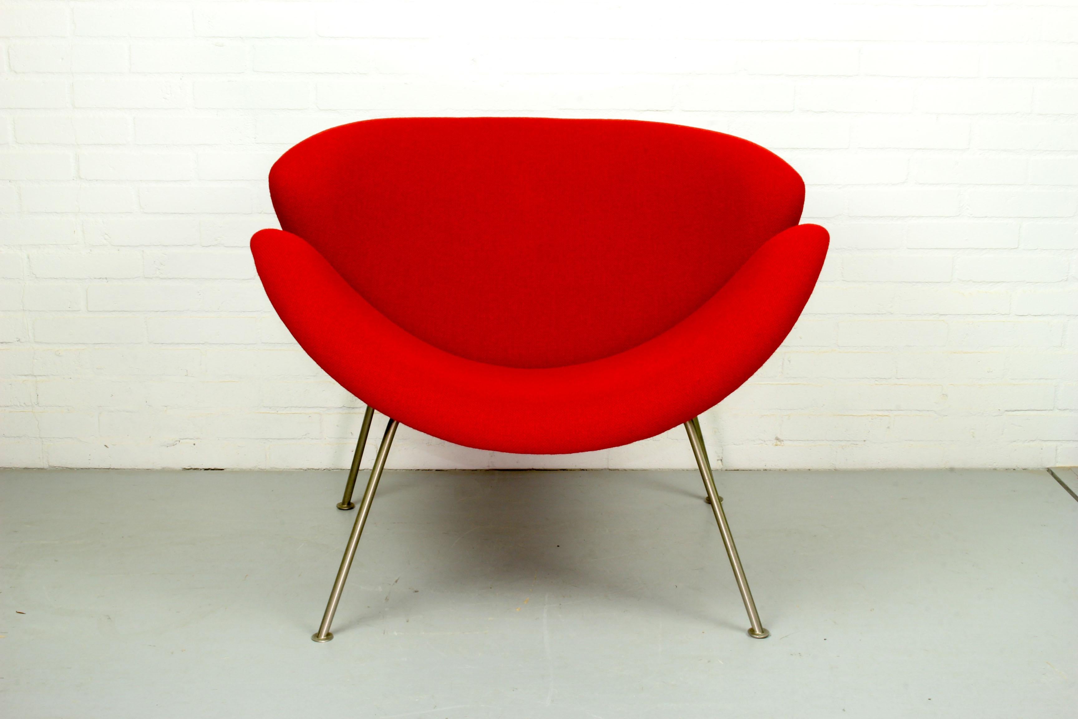 Dutch Vintage Orange Slice Fauteuil Lounge Chair by Pierre Paulin for Artifort