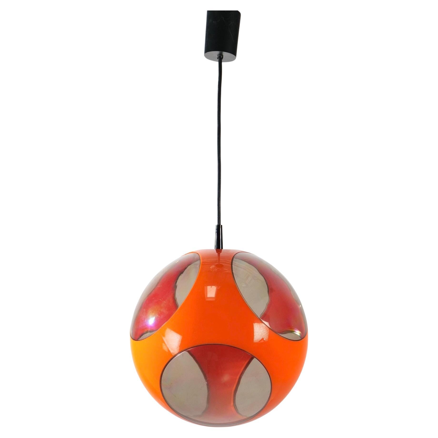 slank meer hoesten Vintage Orange Space Age Ceiling Lamp by Massive Lighting Style of Luigi  Colani For Sale at 1stDibs | massive luminaire