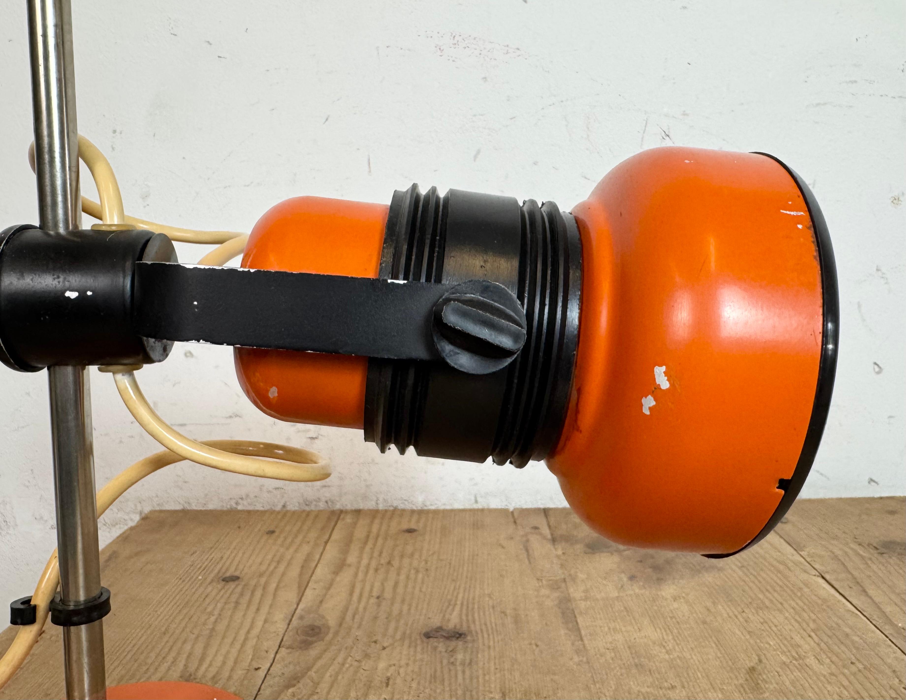 Lampe à poser vintage orange, 1970 en vente 2