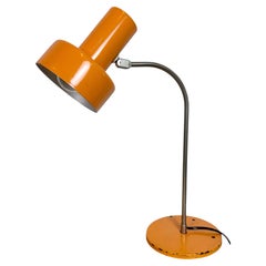 Lámpara de mesa naranja vintage , años 70