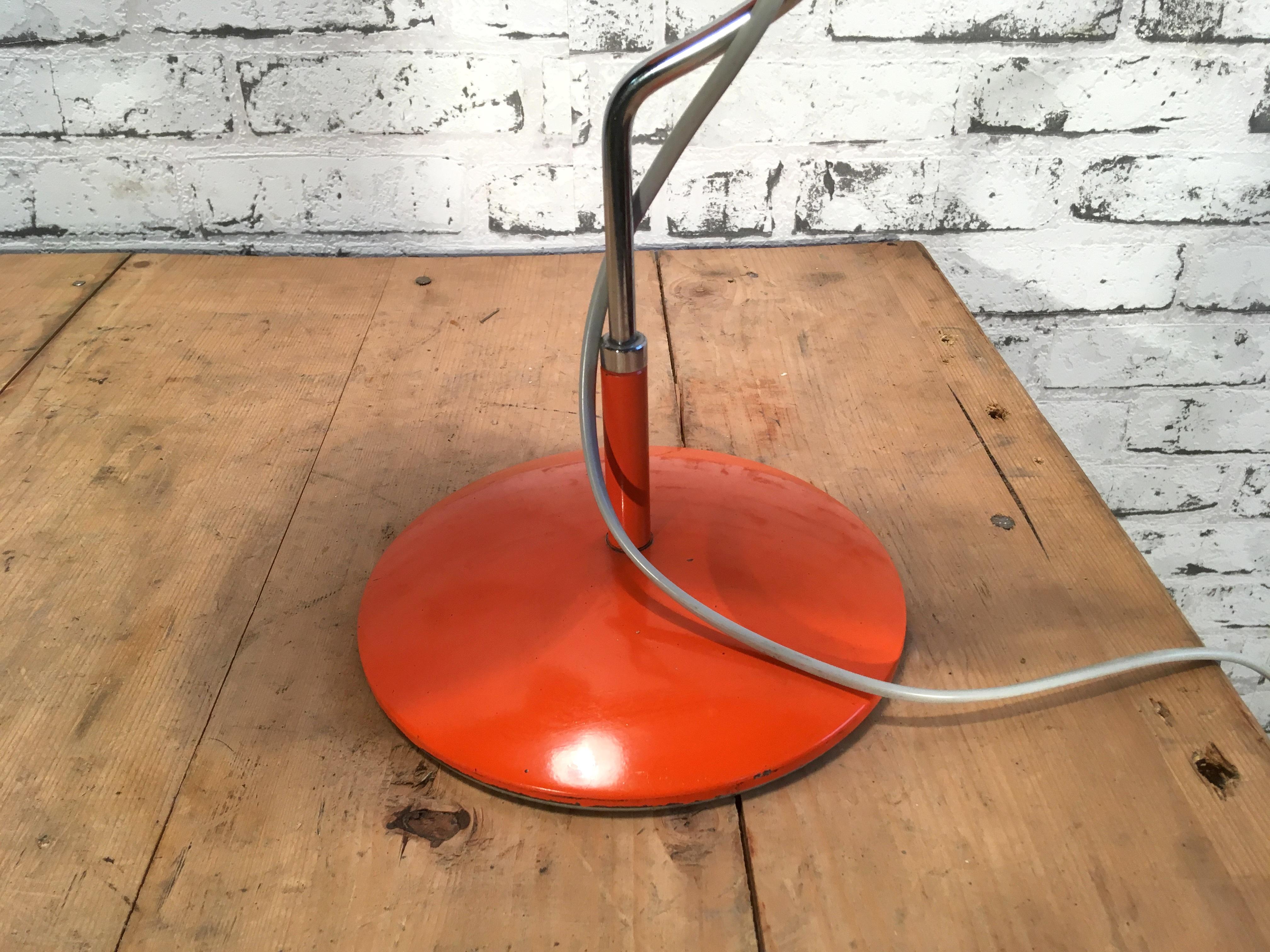 Mid-20th Century Vintage Orange Table Lamp by Josef Hurka for Napako