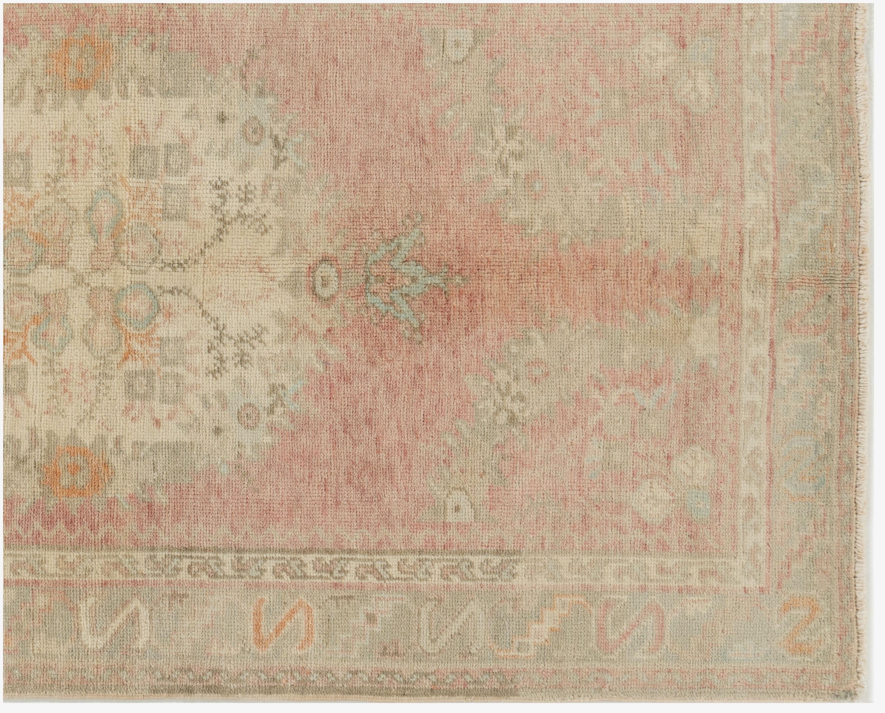 Vintage Orange Turkish Oushak Area Rug 3'4 X 5'1 For Sale 3