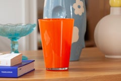 Vintage Orange Vase, 20th Century, Europe, 1960s