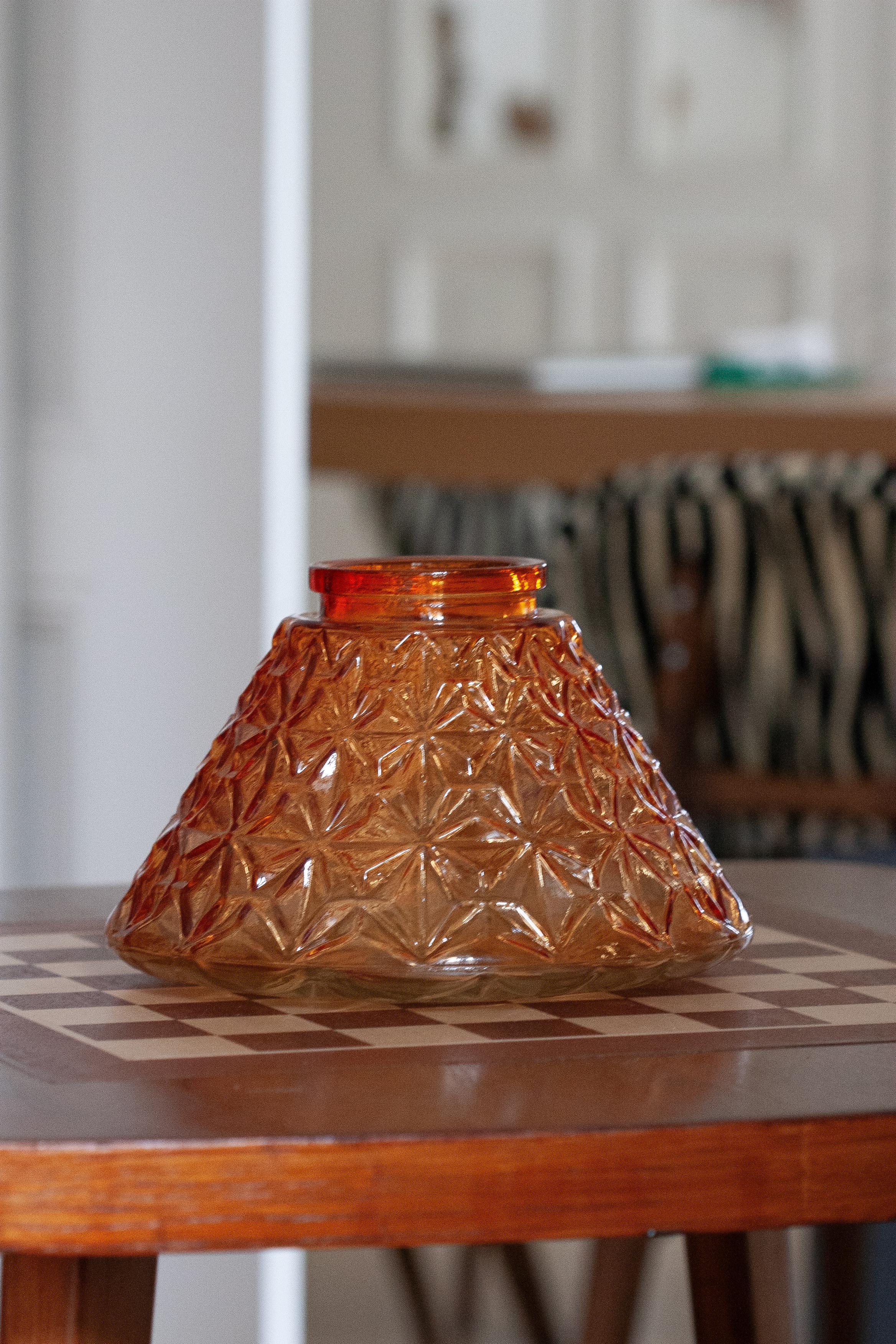 Czech Vintage Orange Vase, 20th Century, Europe, 1960s For Sale