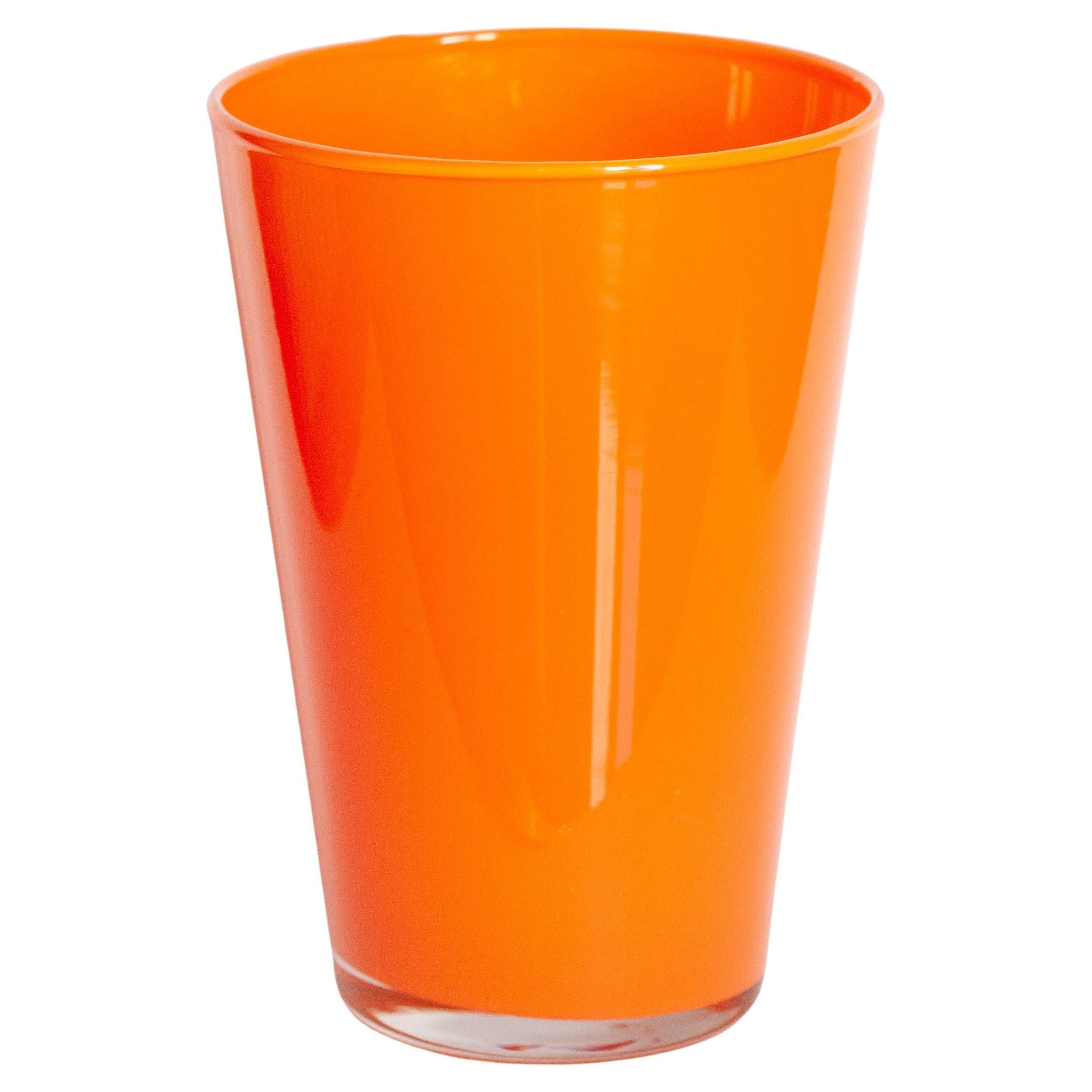 Orangefarbene Vintage-Vase, 20. Jahrhundert, Europa, 1960er Jahre