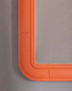 Vintage Orange Wall Mirror by Carrara Matta, 1970s