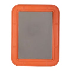 Vintage Orange Wall Mirror by Carrara Matta, 1970s