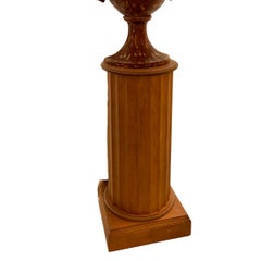 Vintage Orb and Pedestal With Storage