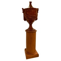 Orbe et piédestal vintage avec rangement