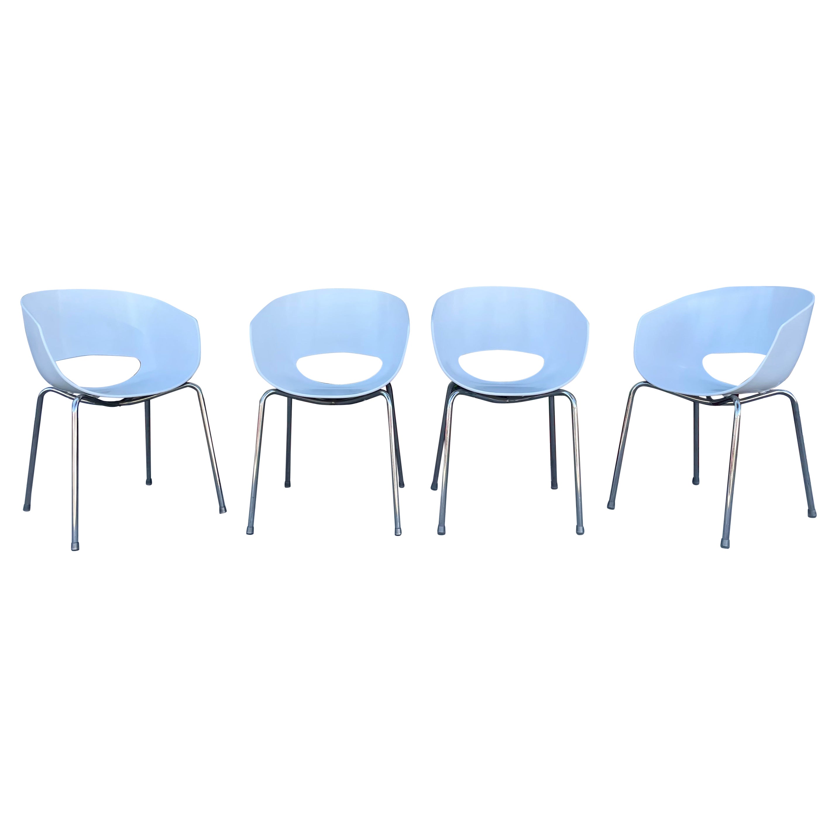 Chaises de salle à manger vintage Orbit Large, lot de 4