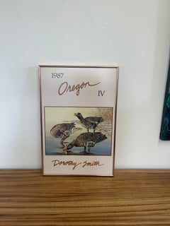 Vintage Oregon Waterfowl Print by Dorathy Smith.
