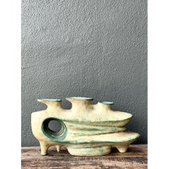 Vintage Organic Form Pottery Sculpture