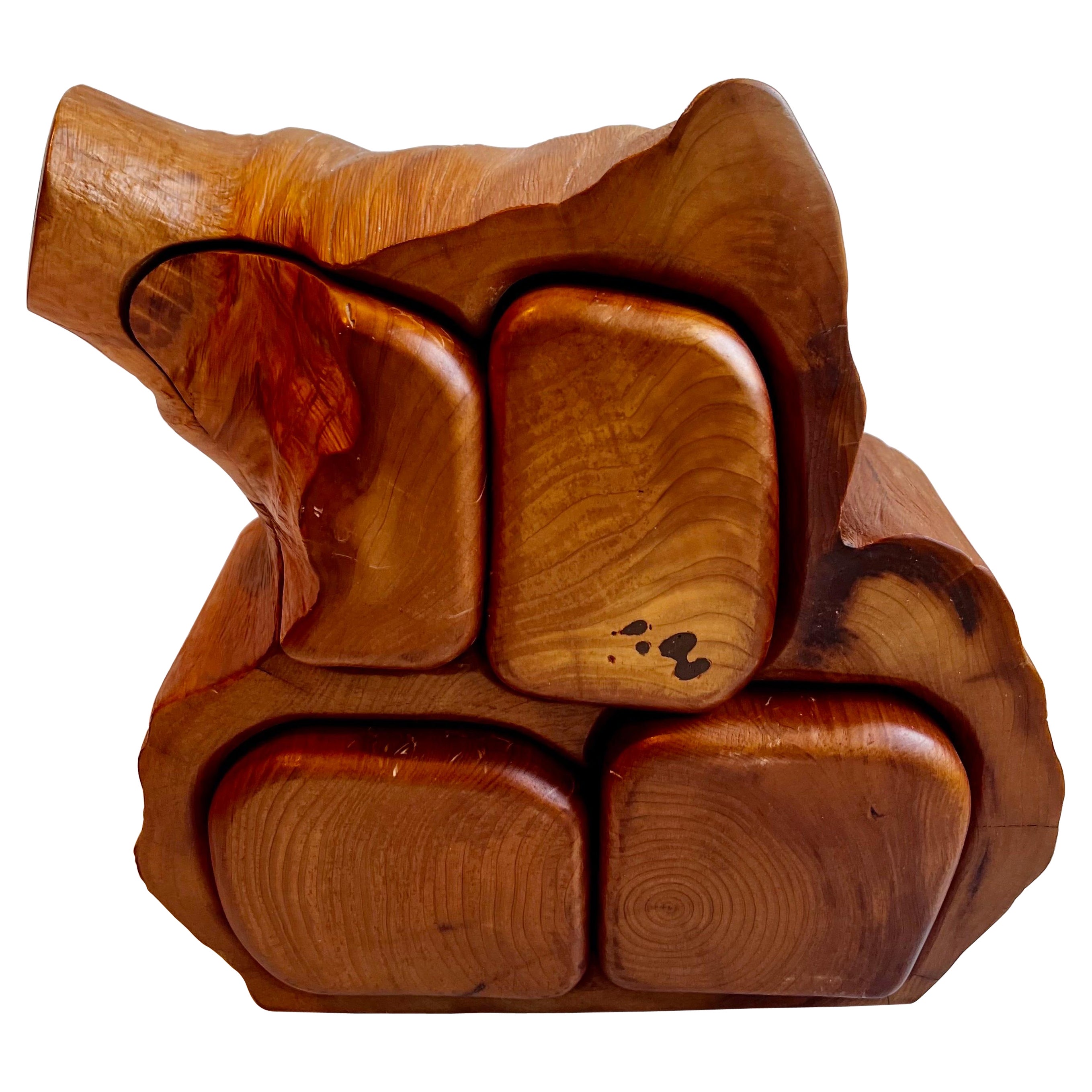 Joyero Vintage Orgánico de Madera "Borde Libre