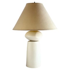 Lampe de table vintage en céramique organique moderne, USA, c1980s