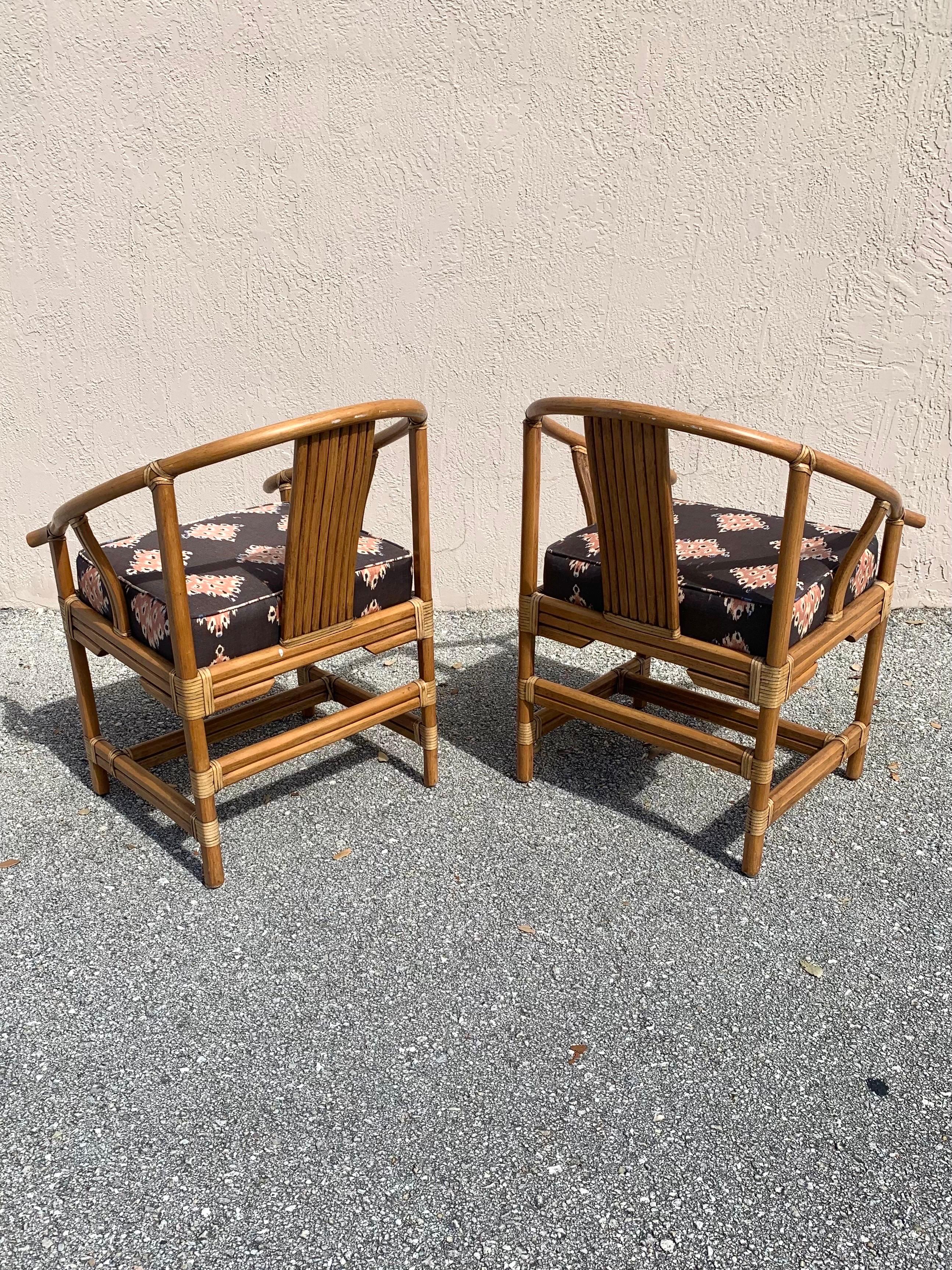 Vintage Organic Modern Chairs by Ficks Reed For Sale 1