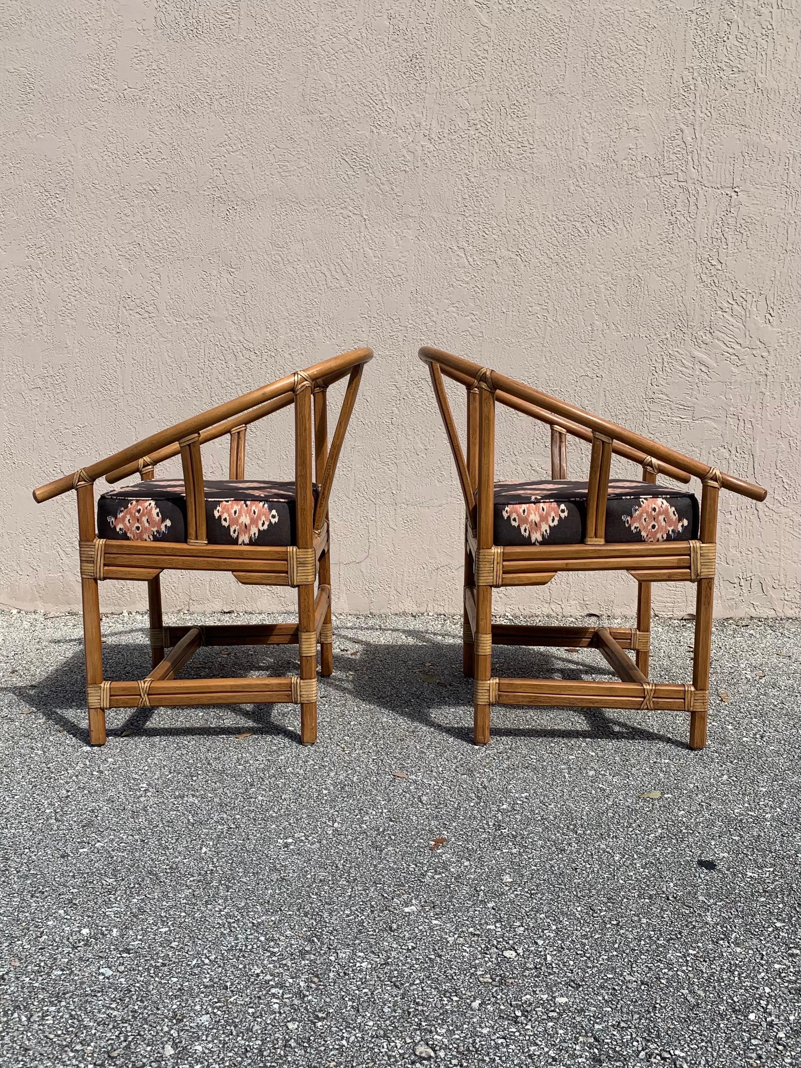 Vintage Organic Modern Chairs by Ficks Reed For Sale 2