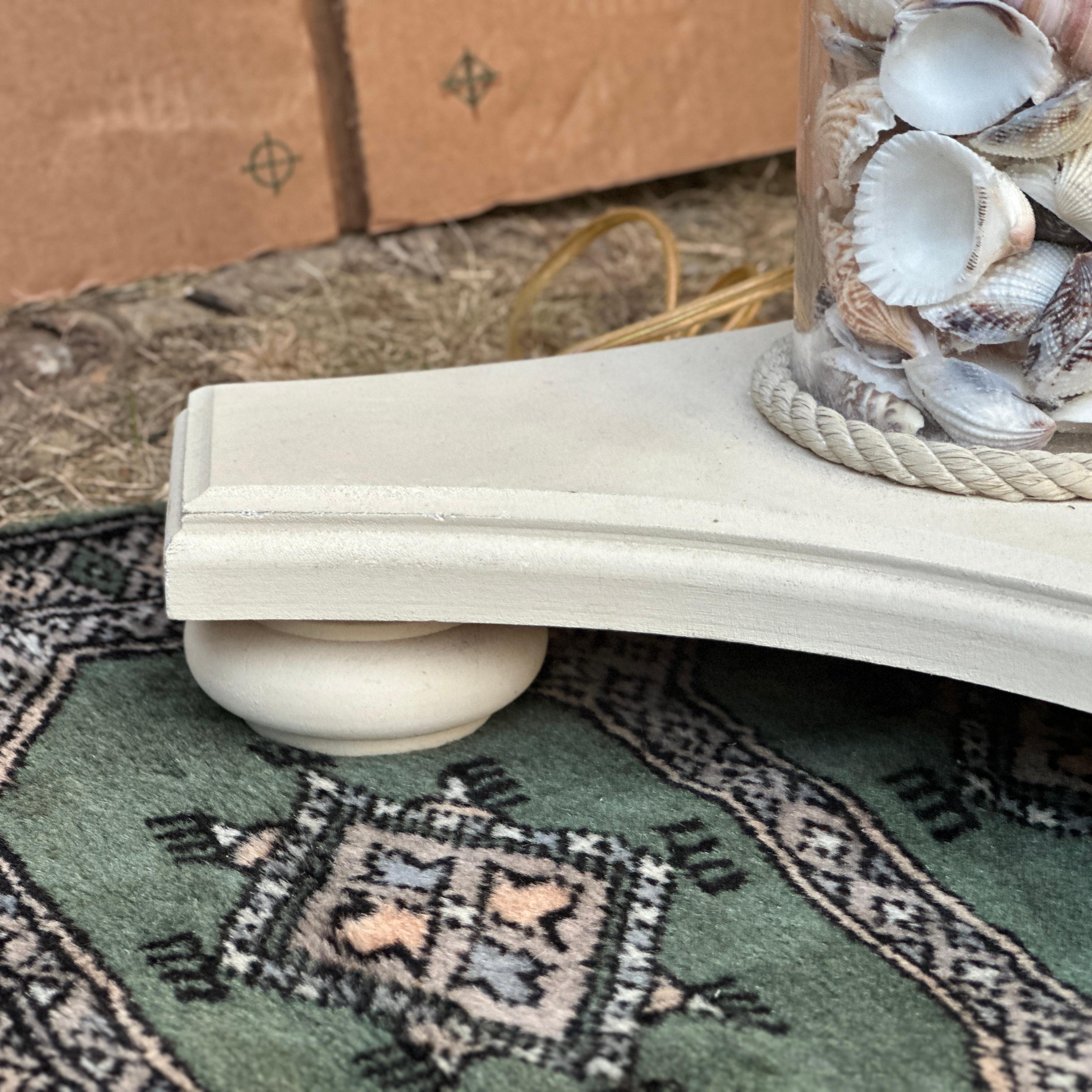 Vintage Organic Modern Coastal Style Seashell Filled Lucite Floor Lamp For Sale 7