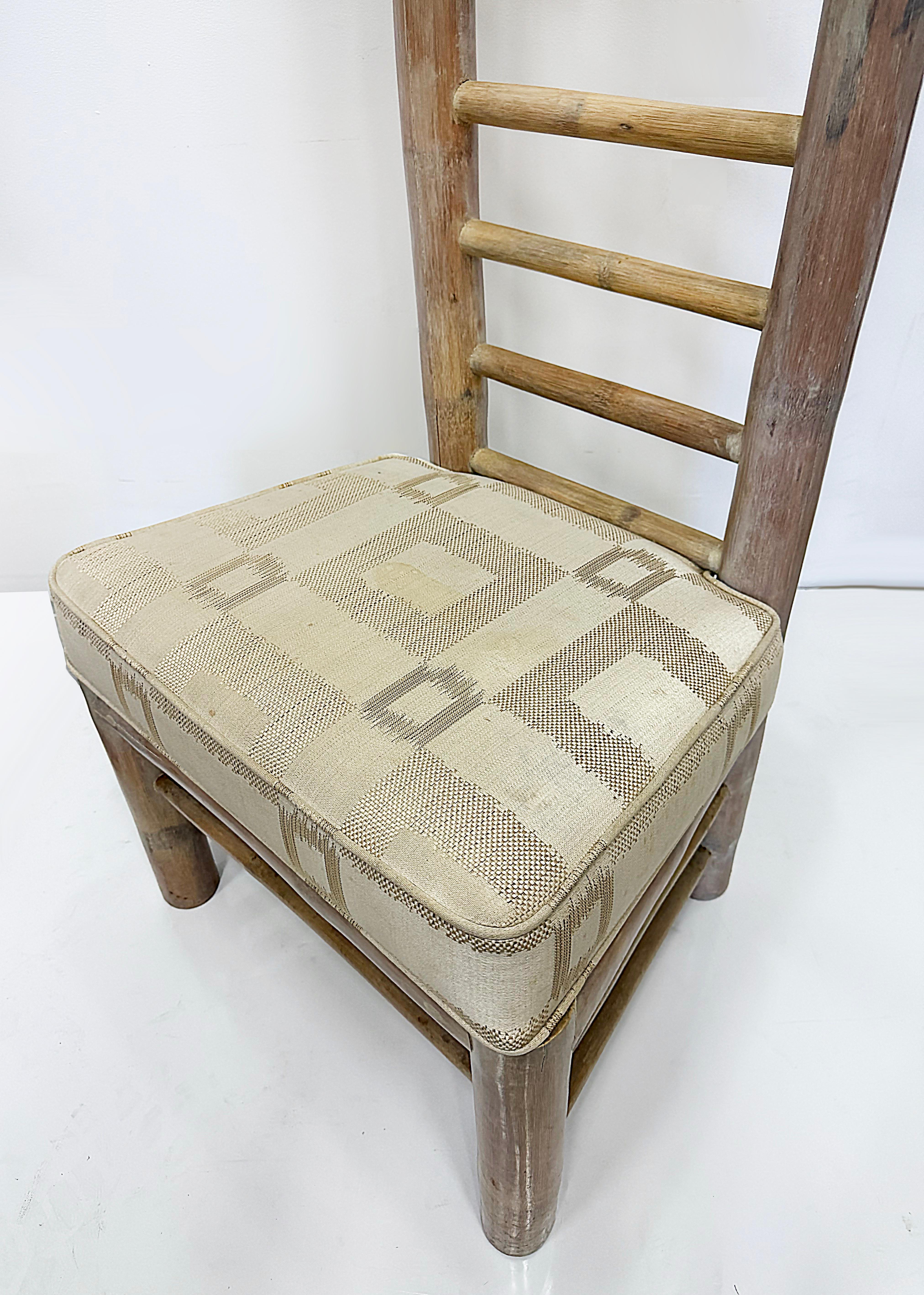 Vintage Organic Modern Overscale Ladderback Chair Antonio, Budji Layug Style For Sale 6