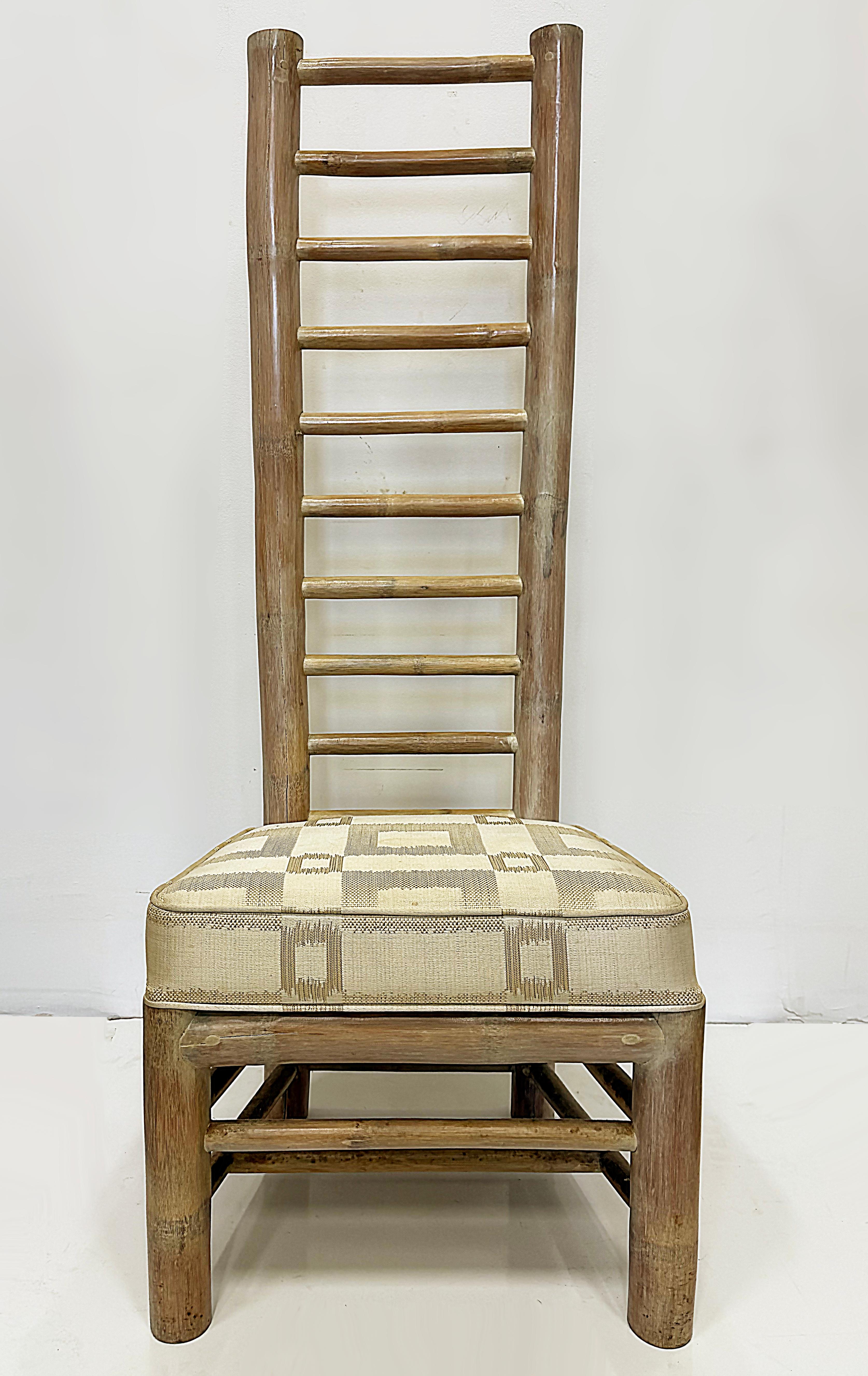 Vintage Organic Modern Overscale Ladderback Chair Antonio, Budji Layug Style For Sale 2