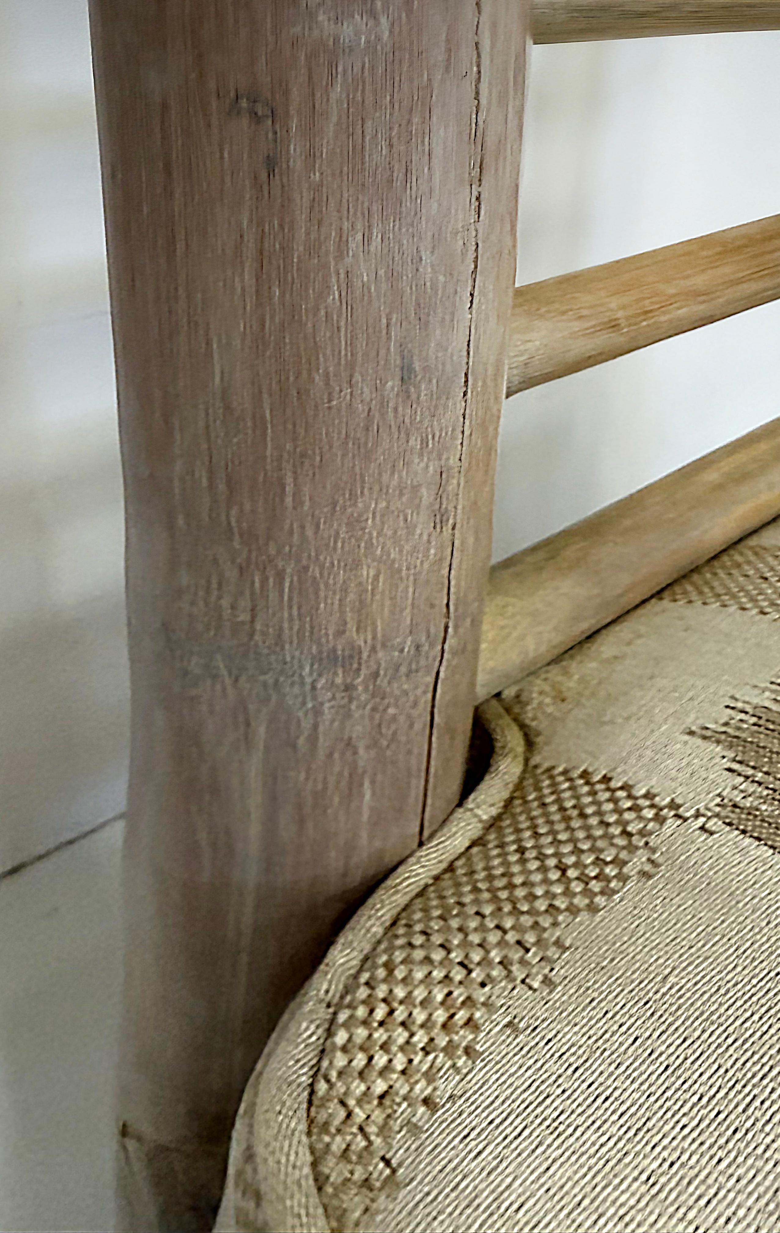 Vintage Organic Modern Overscale Ladderback Chair Antonio, Budji Layug Style For Sale 4