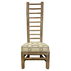 Übergroßer organischer moderner Vintage-dderback-Stuhl Antonio, Budji Layug-Stil, Vintage