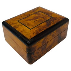 Vintage Organic Modern Rare Thuya Wood Trinket Box