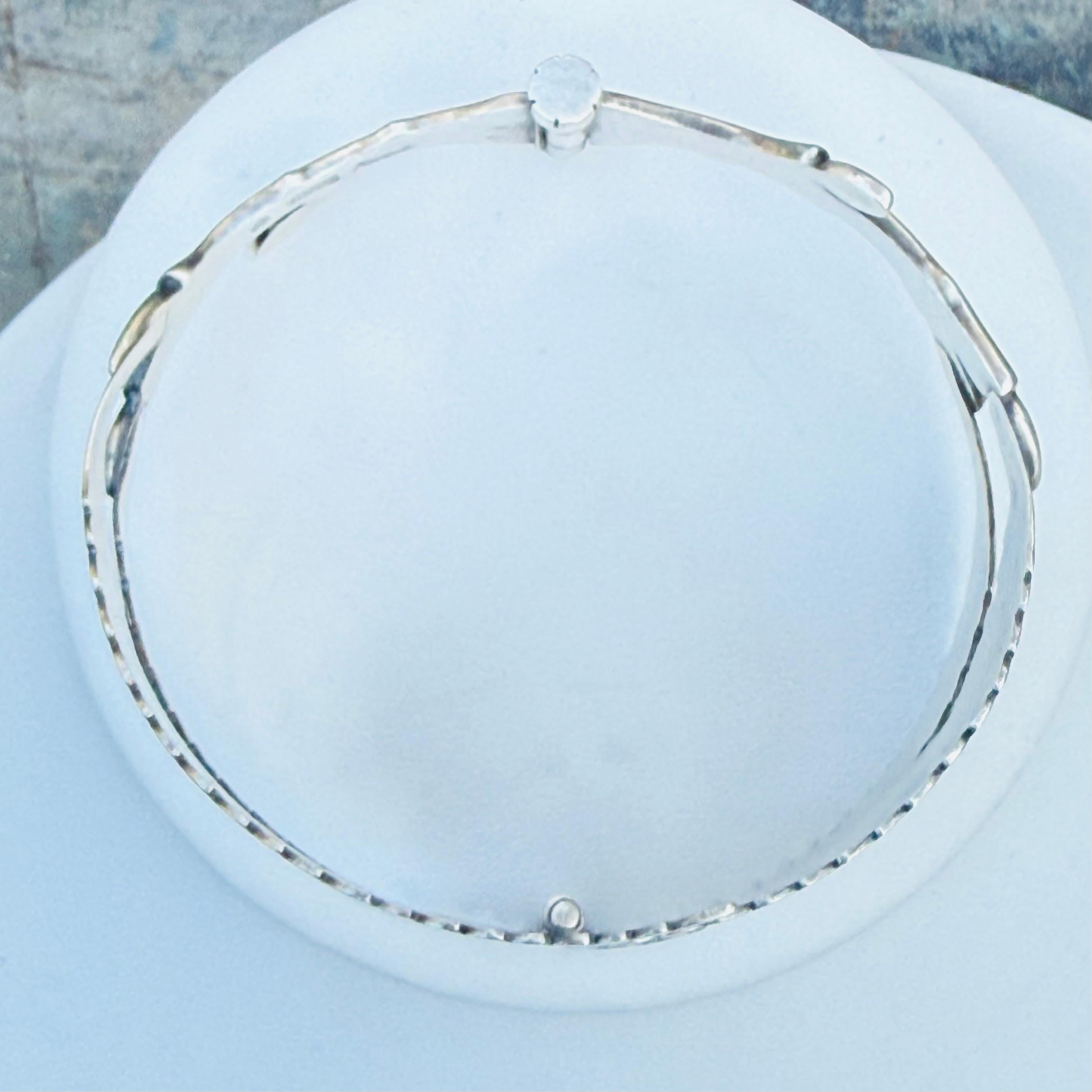 Vintage Organic Motif Bracelet Gertrud Engel for Anton Michelsen Sterling Silver For Sale 2