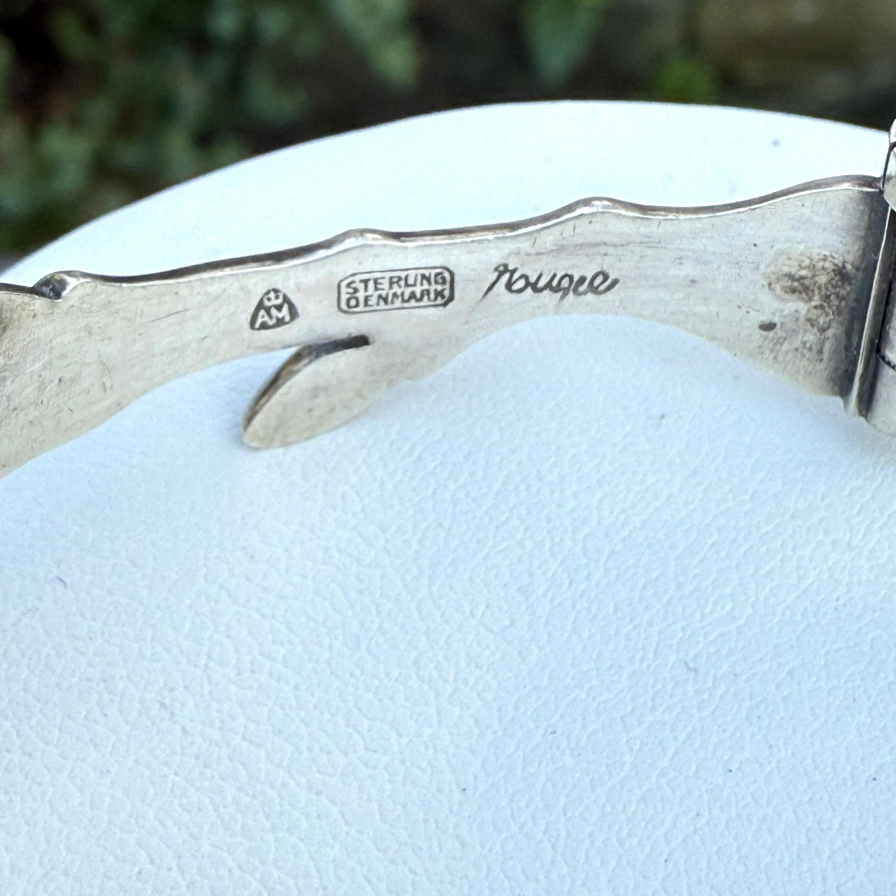 Vintage Organic Motif Bracelet Gertrud Engel for Anton Michelsen Sterling Silver For Sale 3