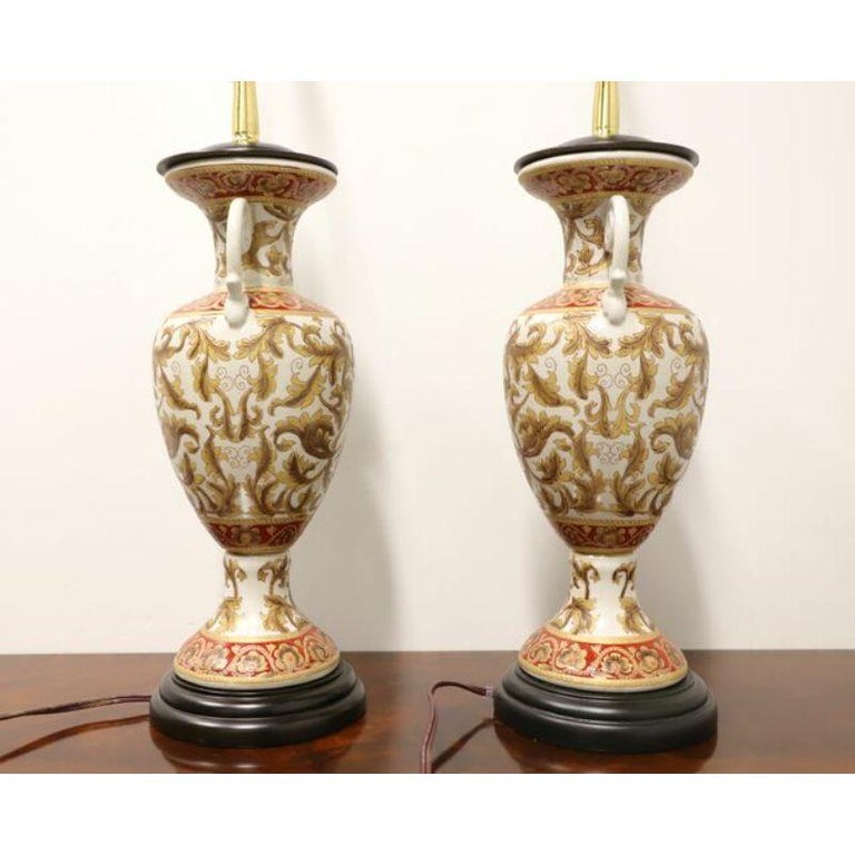 ORIENTAL ACCENT Asian Decorative Table Lamps Pair For Sale at 1stDibs