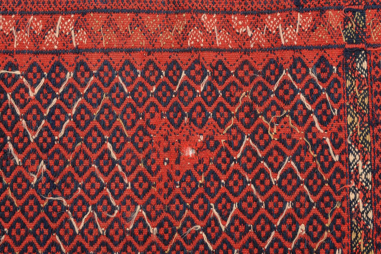 Orientalischer Cicim Flatwave-Läufer aus weichem Tissue, auch  für Kopfkissen (Ende des 20. Jahrhunderts) im Angebot