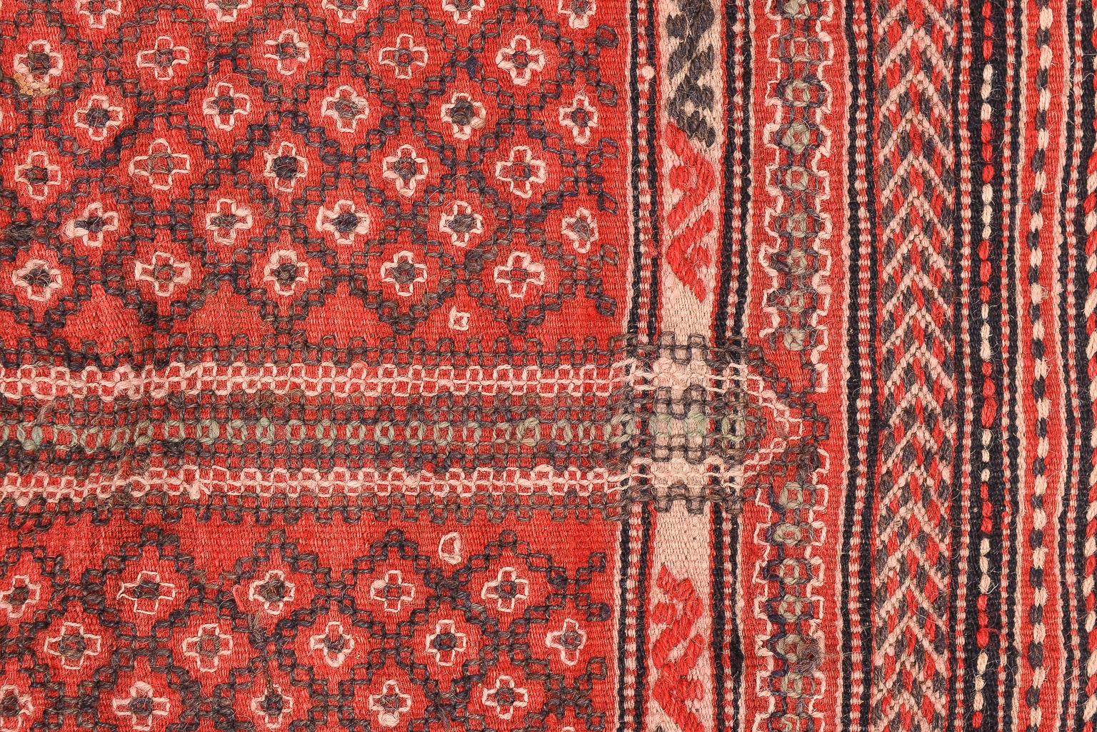 Orientalischer Cicim-Läufer aus weichem Tissue oder Flachwave, Vintage (Sonstiges) im Angebot