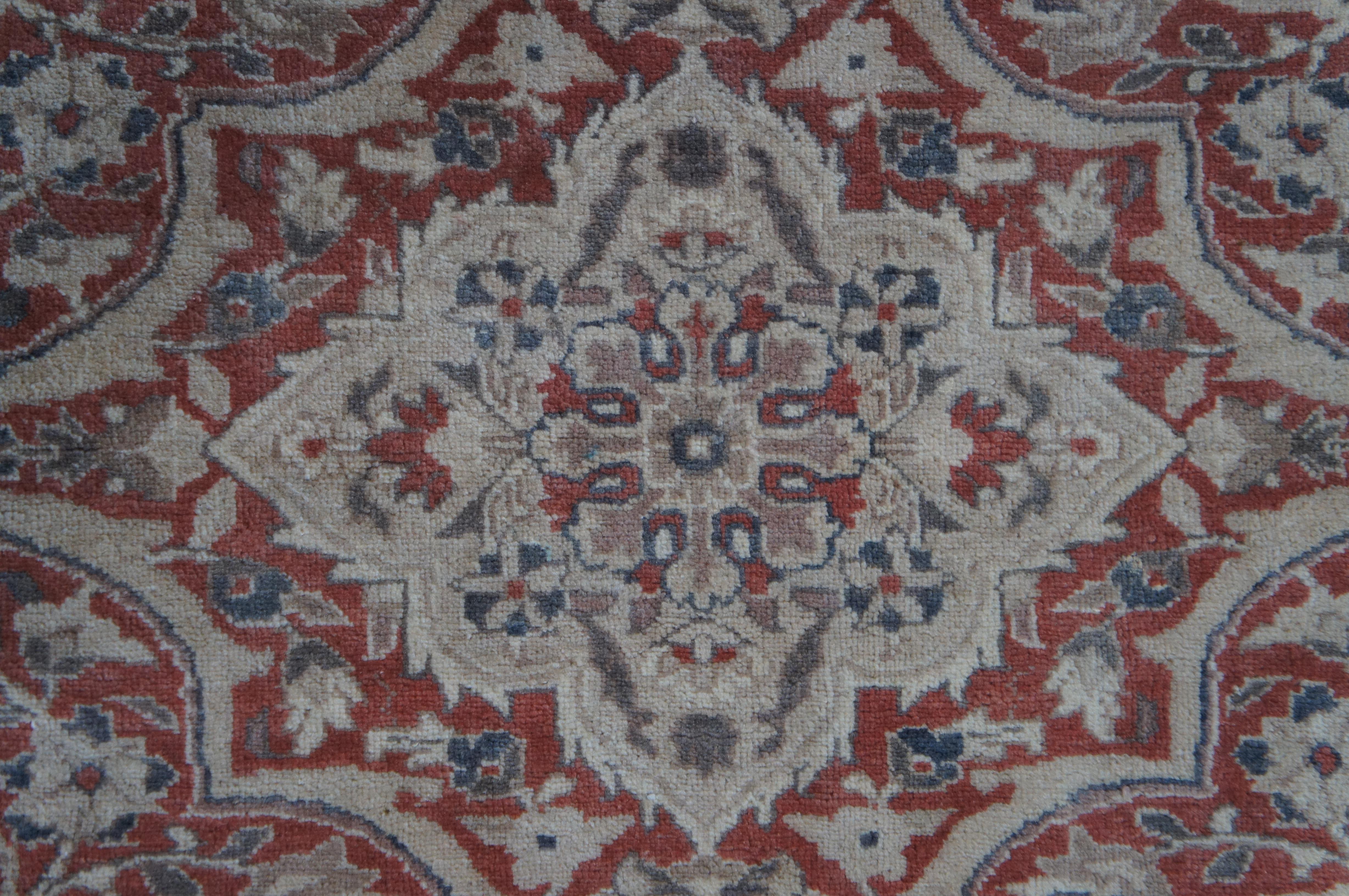 Vintage Floral All Over Medallion Palace Area Rug Carpet 9' x 12' For Sale 1
