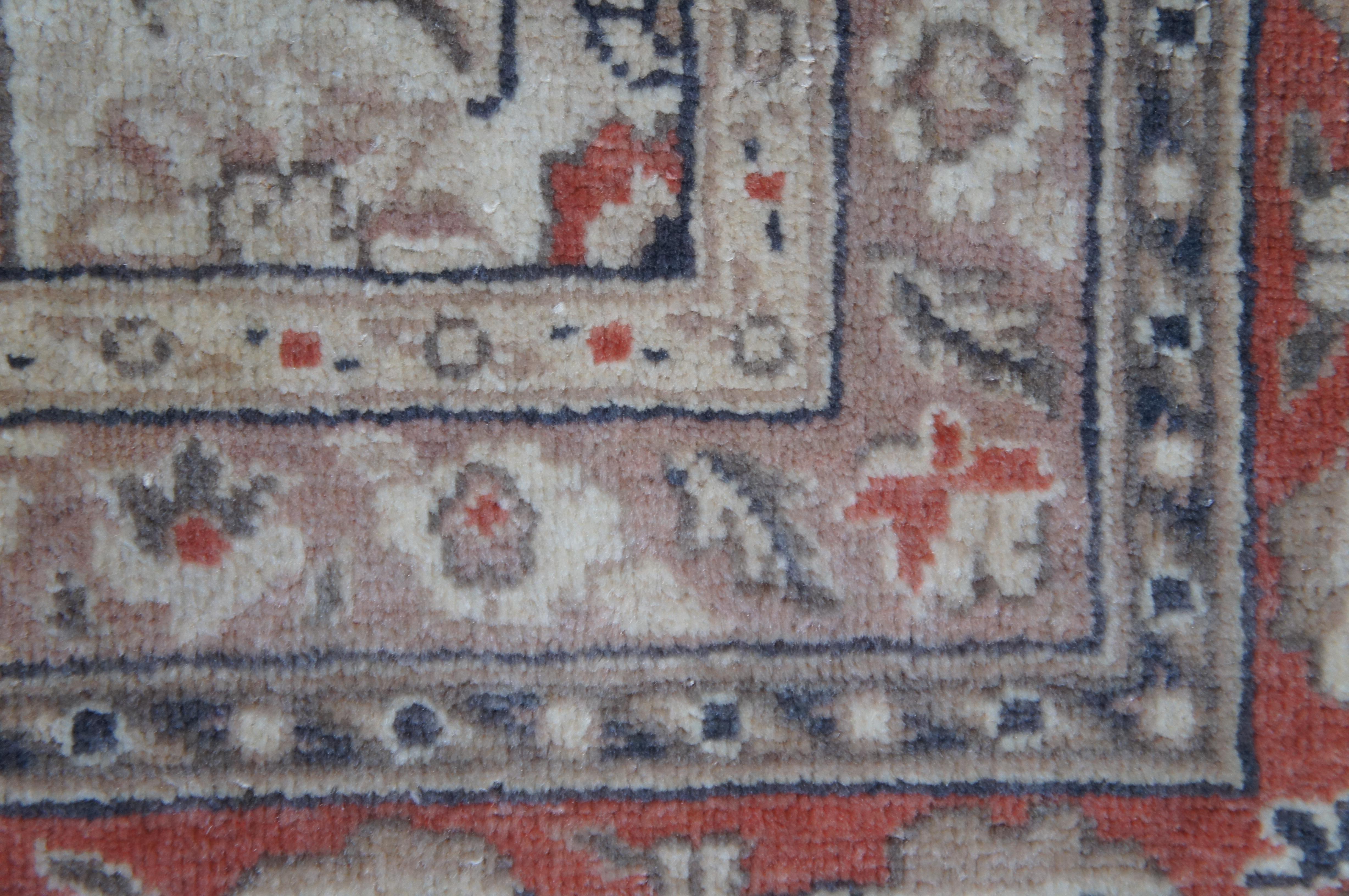 Vintage Floral All Over Medallion Palace Area Rug Carpet 9' x 12' For Sale 3