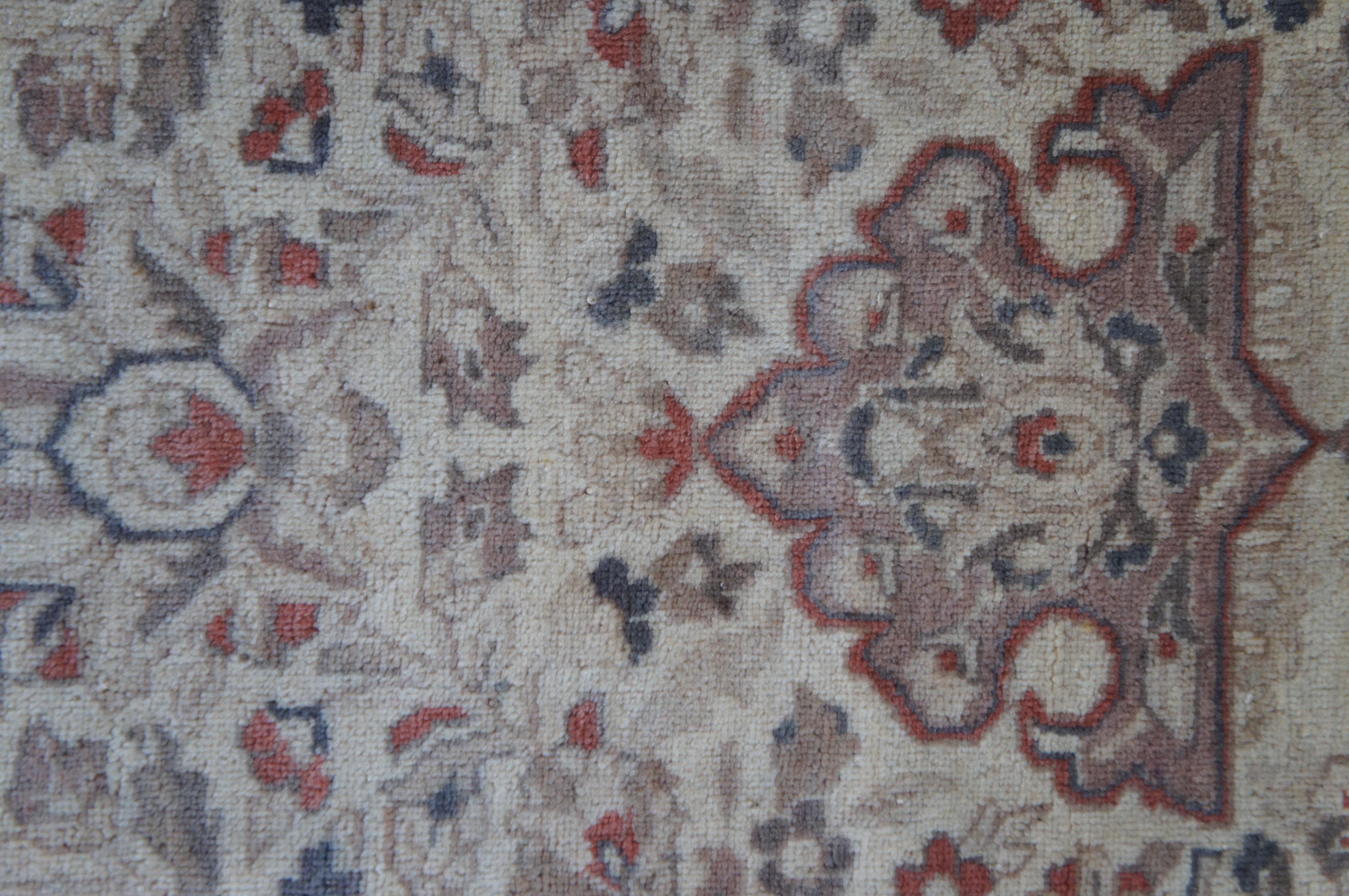Vintage Floral All Over Medallion Palace Area Rug Carpet 9' x 12' For Sale 4