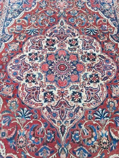 Vintage Oriental Hand-Knotted Woollen Rug, Second Half of the 20th Century