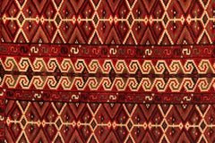 Vintage Oriental Living Room Rug Handmade Carpet Turkman Yamut Tree of life CHR1