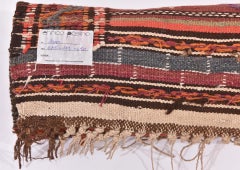 Vintage Hand-Woven Pastel Kilim, Wool, Central Asia, 1940