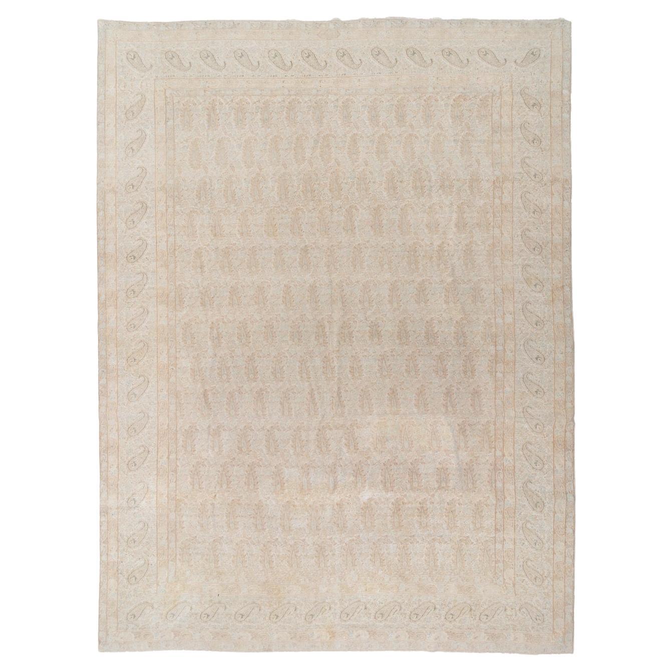 Vintage Persian Decorative Oriental Kerman Rug in Square Size For Sale ...