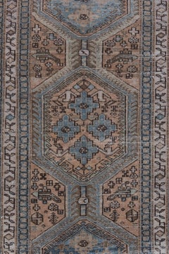 Vintage Oriental Persian Sarouk Runner Rug