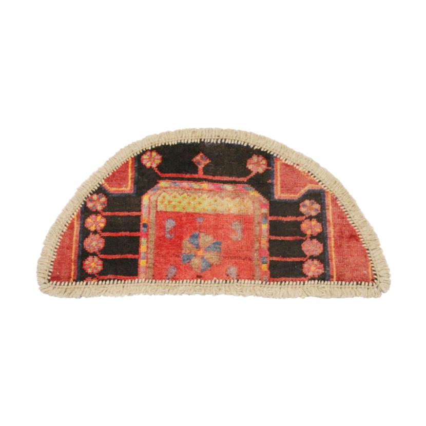 Vintage Oriental Rug Door Mat- Handmade Carpet Rug Mat- Entrance way Mat